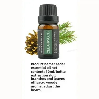 Huiles essentielles végétales 10ml en emballage individuel - thym, valériane, arbre à thé, lavande, huiles naturelles de massage et d'aromathérapie pour la relaxation