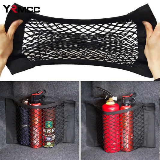Car Trunk Bag Organizer | Mesh Net | Auto Seat Back Storage - AutoGear