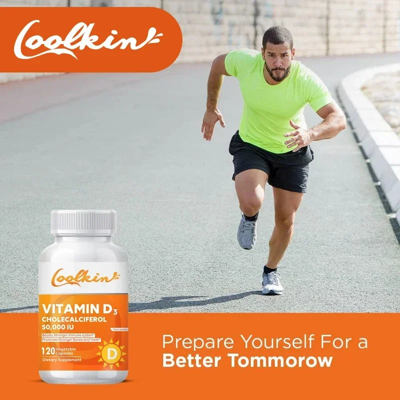 Vitamin D3 5000IU, Rich in Vitamin D for Healthy Antioxidants Supporting Immune System Function - 120 Capsules, Non-GMO