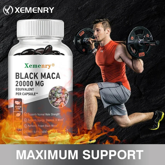 Black Maca Root - Increases Energy, Endurance and Muscle Mass, Improves Mood and Performance