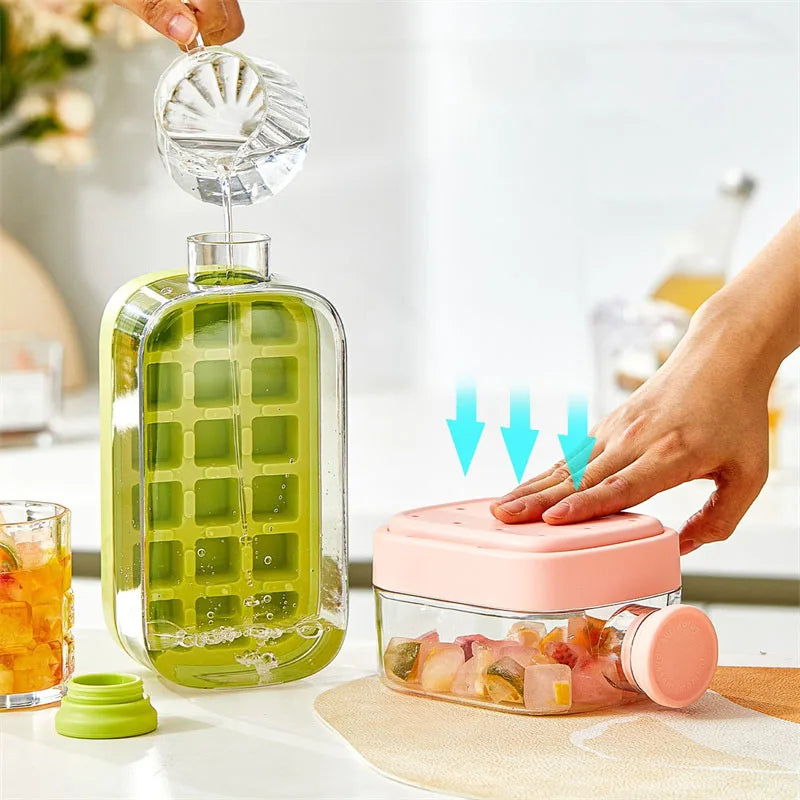Cool Summer Ice Bottle – Ice Cube Refreshing Drink Bottle