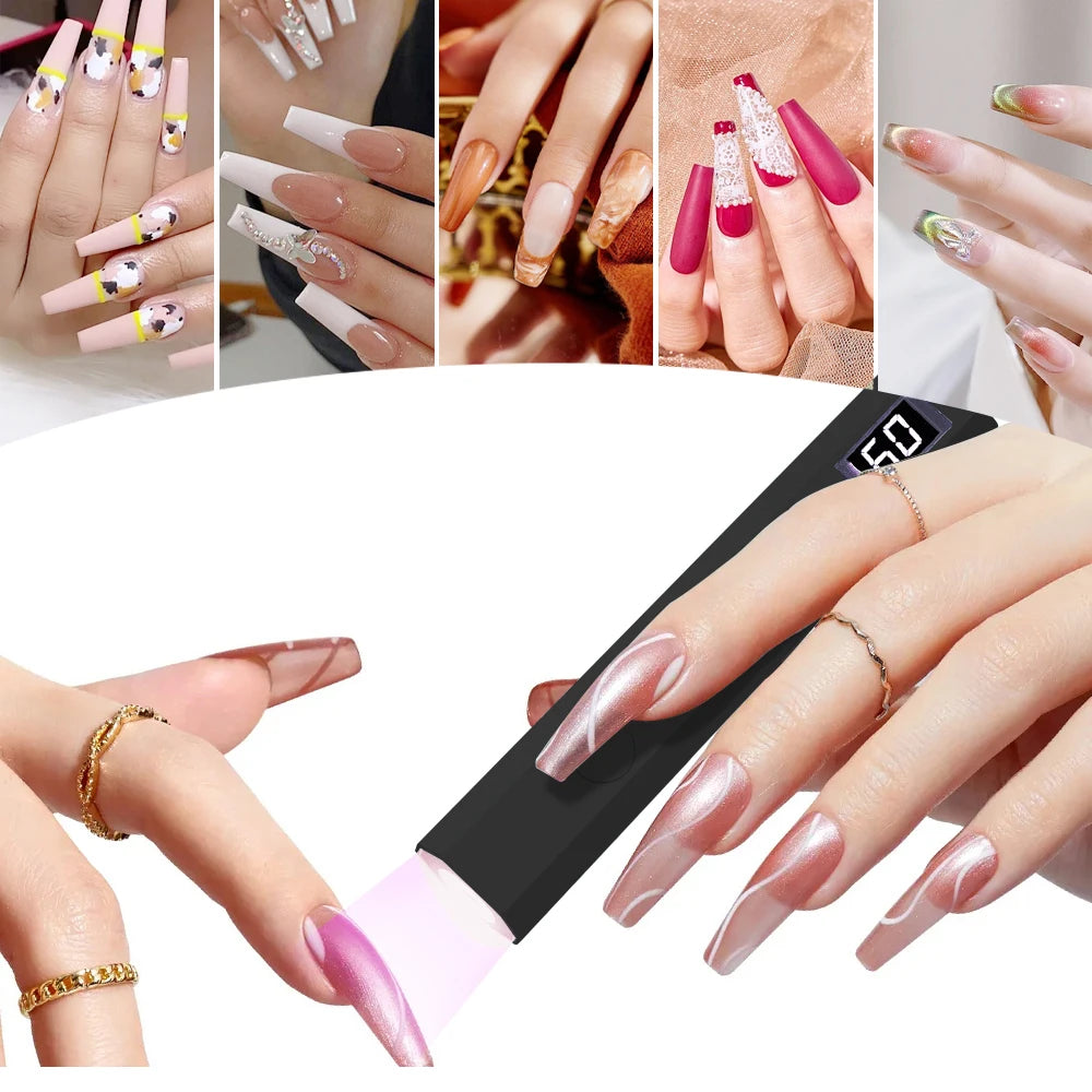 YIKOOLIN Portable Nail Dryer Machine USB Mini Nail Dryer Lamp UV LED Nail Light for Curing All Nail Gel Nail Lamp Home Salon Too