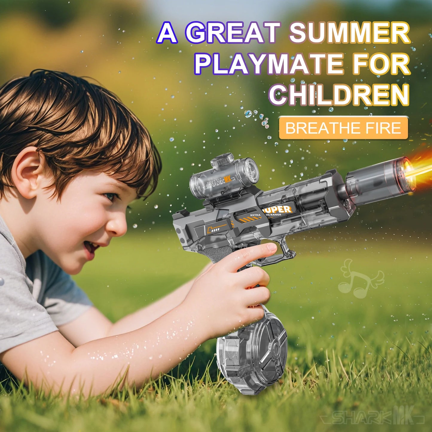 Led Electric Water Gun – Large Capacity Automatic Spray Blaster
