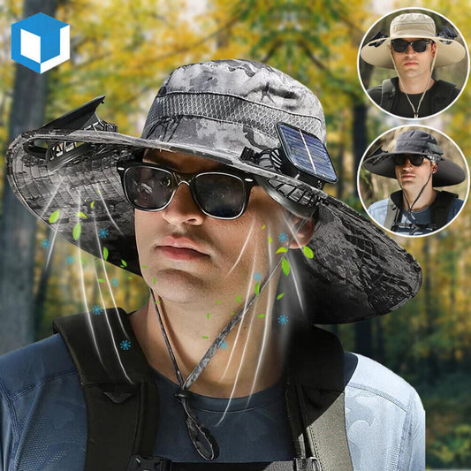 UPF 50+ Solar Fan Sun Hat