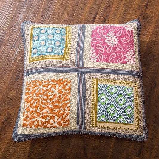 DaDa Bedding Bohemian Gallery of Roses Square Pillow Accent Euro Sham - 26" x 26" (JHW-546-EURO)