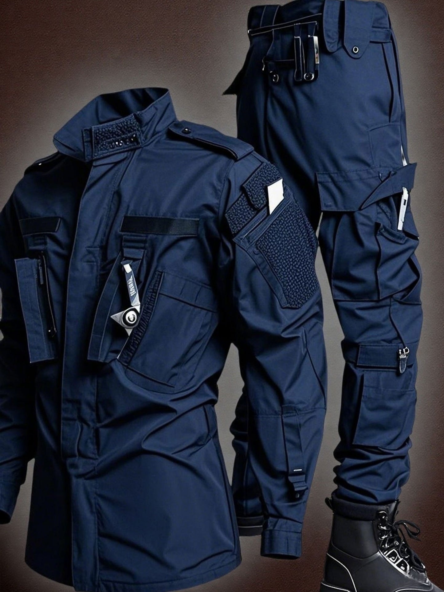 Men's Tactical Combat Jacket And Pant Set Ripstop Military Uniform Outdoor Hunting Paintball Airsoft Casual Clothes, Mechanic, Technician, And Construction Worker Suits, Outdoor Work Pants, Work Uniforms, Military Outfit for