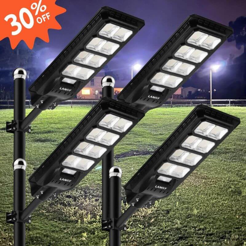 4 Pack Solar Parking lot lights (bracket included)