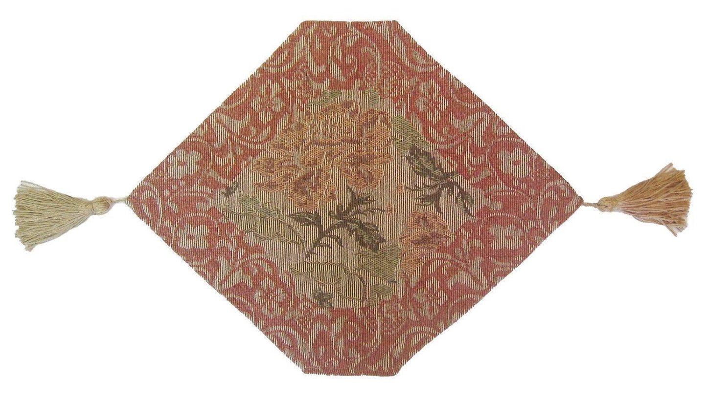 DaDa Bedding Floral Nature Garden Beige Orange Spices Tapestry Table Runner (10072)